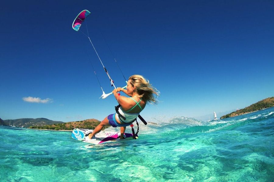 Kitesurfing