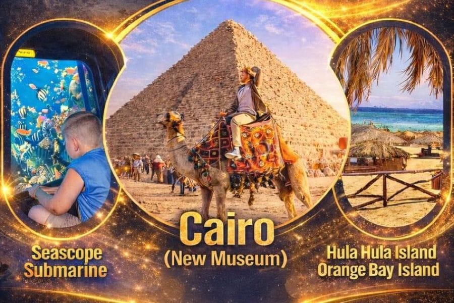Package 5 (Cairo (New Museum) + Hula Hula island Or Orange Bay island + Seascope Submarine)