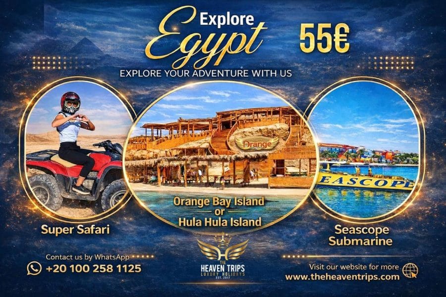 Package 10 (Orange Bay island Or Hula Hula island + Super Safari + Seascope Submarine)