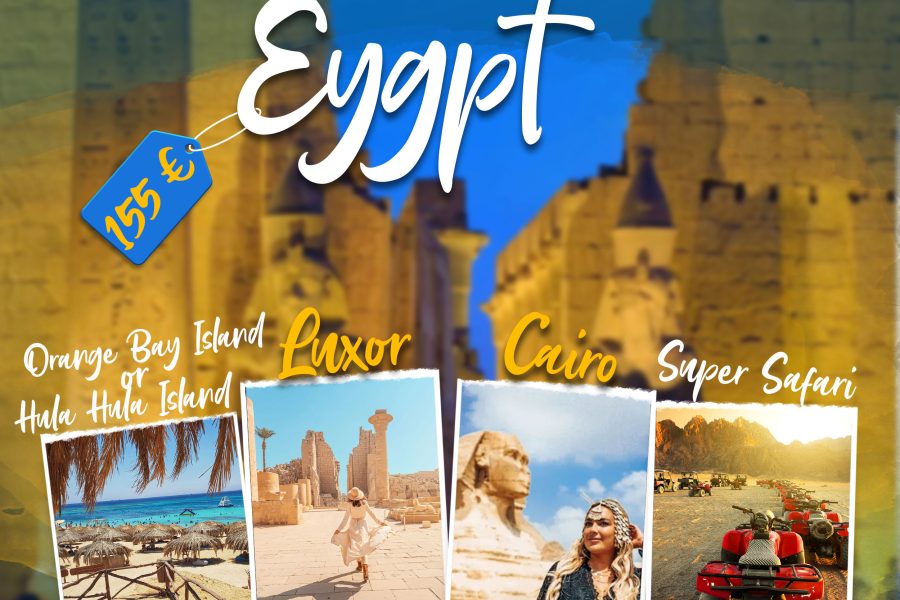 Package 10 (Cairo – Luxor – Super Safari- Orange Bay Island or Hula Hula Island)